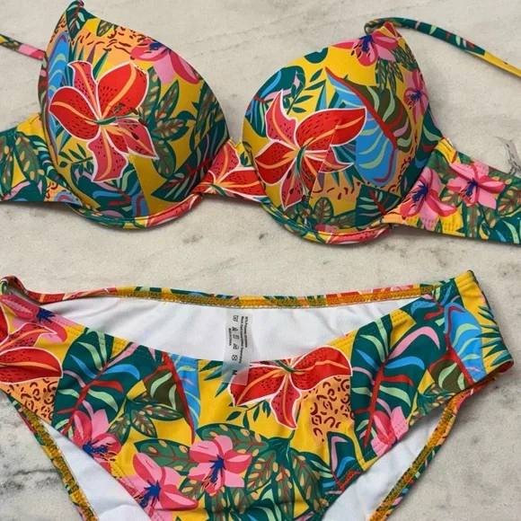[NWT] Tropical Floral Bikini • SHIEN - Picture 2 of 7